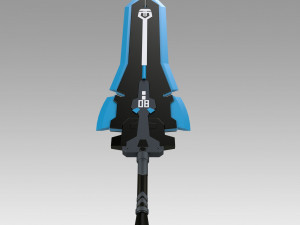 Tower of Fantasy Meryl Sword Weapon Blue Cosplay Modelo de impresión 3D