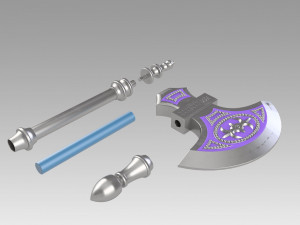 Fire Emblem Fates IF Camilla Kamira Axe Cosplay Weapon Prop 3D प्रिंट मॉडल