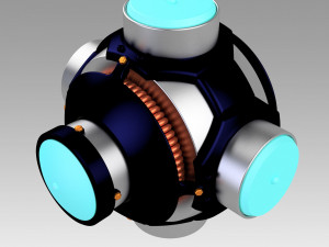 Blade Light up UV Hero bomb replica props 3D Принт Модель
