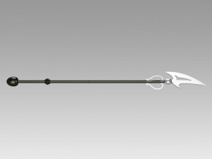 Magical Girl Raising Project Sakanagi Ayana Swim Swim Spear Cosplay Weapon Prop Modelo de Impressão 3D