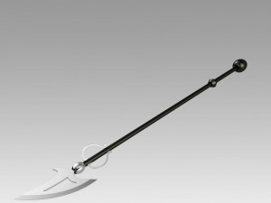 Magical Girl Raising Project Sakanagi Ayana Swim Swim Spear Cosplay Weapon Prop Modelo de Impressão 3D