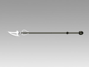 Magical Girl Raising Project Sakanagi Ayana Swim Swim Spear Cosplay Weapon Prop Modelo de Impressão 3D