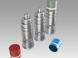 Aluminium M40 Grenade Aliens Pulse prop cosplay Modelo de impresión 3D