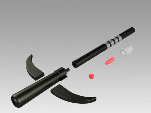 Invasion Of Time Sontaren Gunstick Prop Replica 3D Print Model