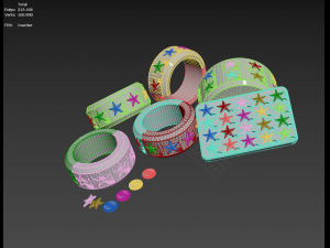 YU-GI-OH Dueling Gauntlet Set Modèles 3D en vedette
