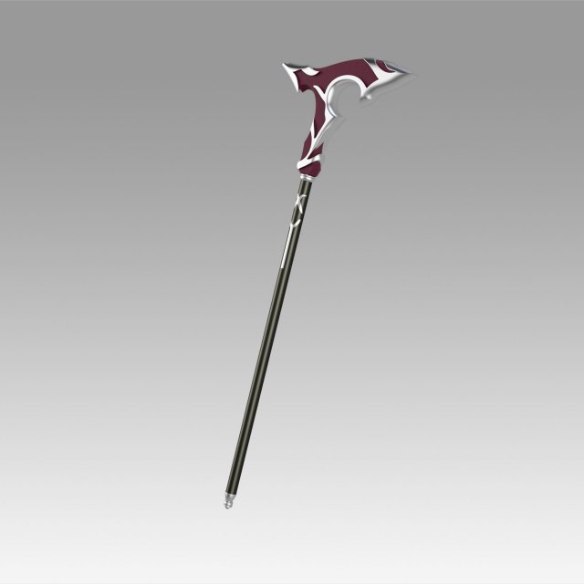 Honkai Star Rail Welt Yang Crutch Cosplay Weapon Pro Modelo de impresión 3D .c4d .max .obj .3ds .fbx .stl .blend 