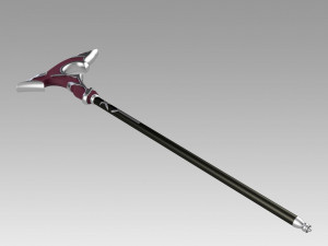 Honkai Star Rail Welt Yang Crutch Cosplay Weapon Pro Modelo de impresión 3D