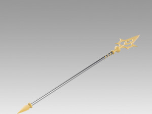 FE If Fates Birthright Aqua Staves Cosplay Weapon Modèles 3D en vedette