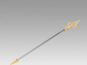 FE If Fates Birthright Aqua Staves Cosplay Weapon 3D Print Model