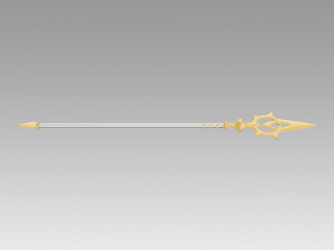 FE If Fates Birthright Aqua Staves Cosplay Weapon Modèles 3D en vedette