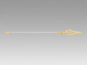 FE If Fates Birthright Aqua Staves Cosplay Weapon 3D Print Model