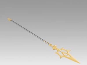 FE If Fates Birthright Aqua Staves Cosplay Weapon 3D Print Model