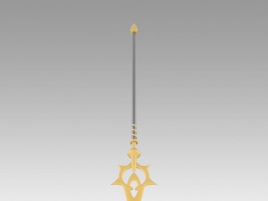 FE If Fates Birthright Aqua Staves Cosplay Weapon Modèles 3D en vedette