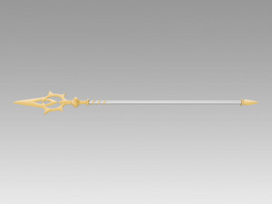 FE If Fates Birthright Aqua Staves Cosplay Weapon Modèles 3D en vedette