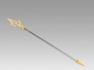 FE If Fates Birthright Aqua Staves Cosplay Weapon Modèles 3D en vedette