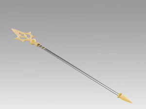 FE If Fates Birthright Aqua Staves Cosplay Weapon 3D Print Model