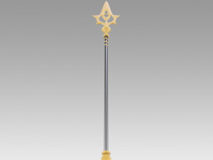 FE If Fates Birthright Aqua Staves Cosplay Weapon Modèles 3D en vedette
