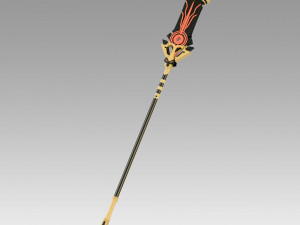 Genshin Impact Staff of the Scarlet Sands Cosplay Weapon Prop 3D Print Model