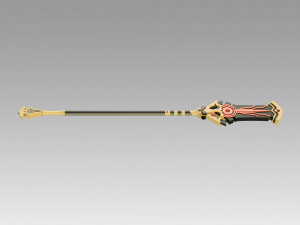Genshin Impact Staff of the Scarlet Sands Cosplay Weapon Prop 3D Print Model