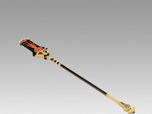 Genshin Impact Staff of the Scarlet Sands Cosplay Weapon Prop 3D Print Model