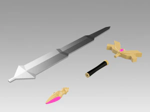 Fire Emblem Binding Blade Eckesachs sword 3D Print Model