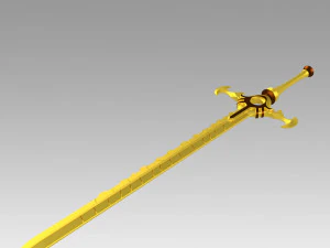 FE Three Houses Male Female Byleth Sword Cosplay Weapon 3D Print Model