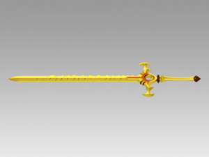 FE Three Houses Male Female Byleth Sword Cosplay Weapon 3D प्रिंट मॉडल