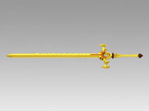 FE Three Houses Male Female Byleth Sword Cosplay Weapon 3D Print Model