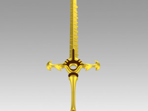 FE Three Houses Male Female Byleth Sword Cosplay Weapon 3D प्रिंट मॉडल