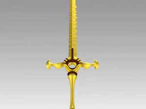 FE Three Houses Male Female Byleth Sword Cosplay Weapon 3D Print Model