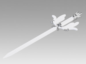 PM PM Reshiram Sword Cosplay Weapon Prop replica Model do druku 3D