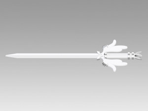 PM PM Reshiram Sword Cosplay Weapon Prop replica Model do druku 3D