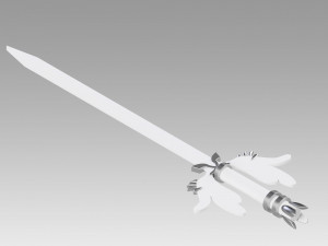 PM PM Reshiram Sword Cosplay Weapon Prop replica Model do druku 3D