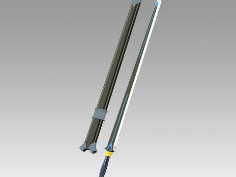 Fire and Steel Real Kiritos Ordinal Scale 3D-printmodel