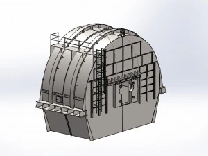Cementeria a cappa del forno Modello 3D
