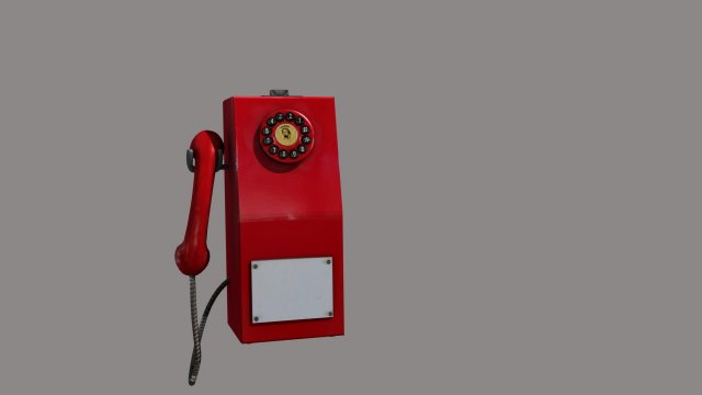 emergency phone 3D Model .c4d .max .obj .3ds .fbx .stl .blend 