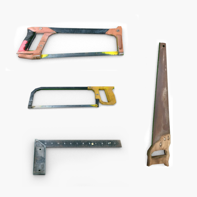 saw tool 3D Model .c4d .max .obj .3ds .fbx .stl .blend 