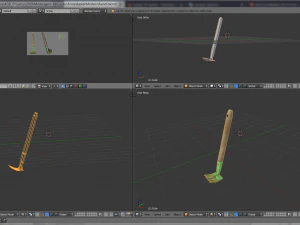 garden tools rastel dig 3D Model