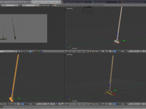 garden tools rastel dig Model 3D
