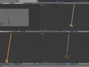 garden tools rastel dig 3D Model
