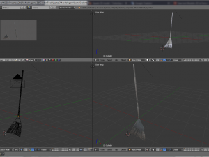 garden tools rastel dig Model 3D