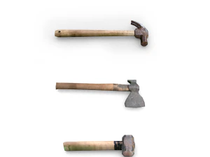 martellare vecchi strumenti Modello 3D
