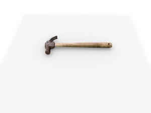 古い道具をハンマーで叩く 3Dモデル