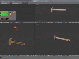 hammer old tools 3D Модель