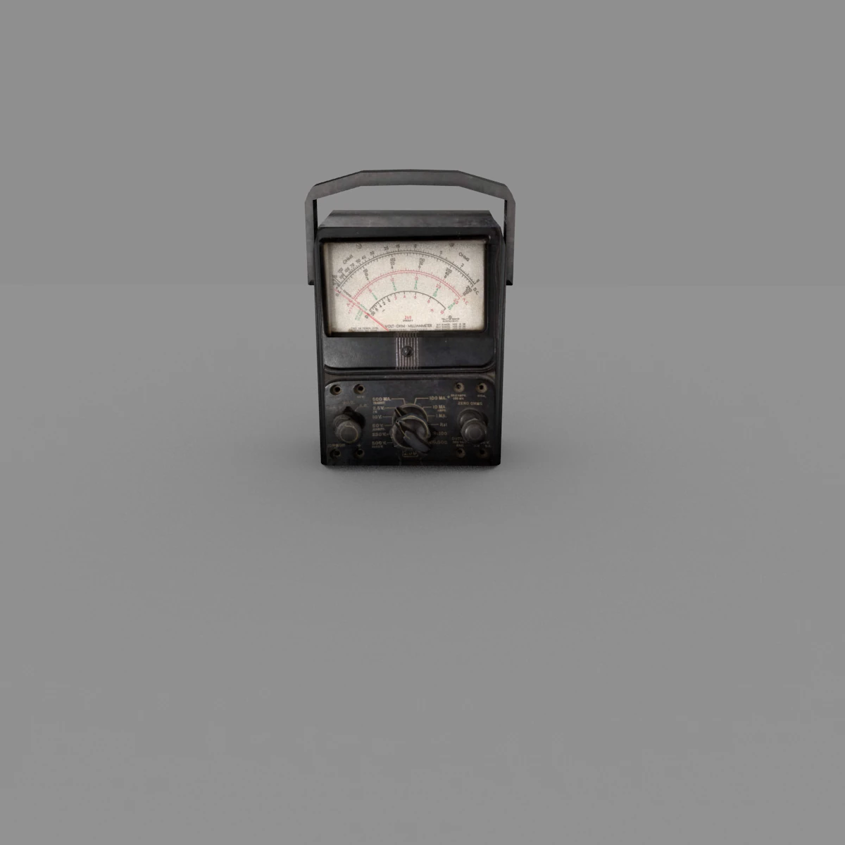 old multimeter 3D Model .c4d .max .obj .3ds .fbx .stl .blend