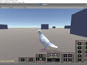 Realistic Animated White Dove Low-poly Modelo 3D