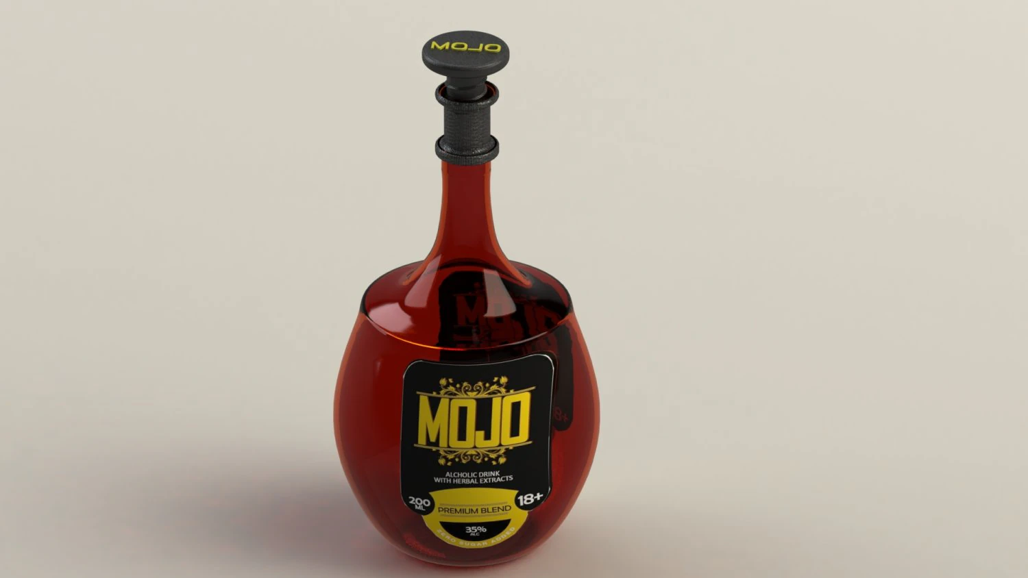 bouteille d'alcool Modèle 3D .c4d .max .obj .3ds .fbx .stl .blend 