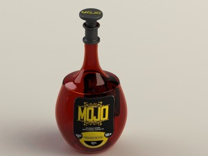 alcohol bottle 3D Model