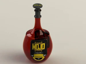 bouteille d'alcool Modèle 3D