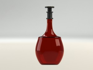alcohol bottle 3D 模型